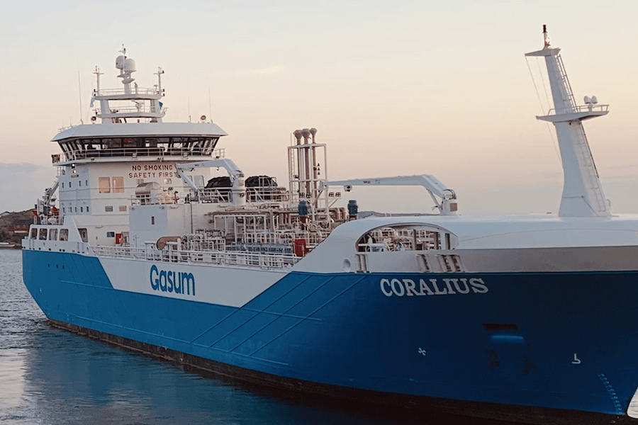 Gasum Lng Bunker Vessel Coralius Supplies Record Number Of Tankers In