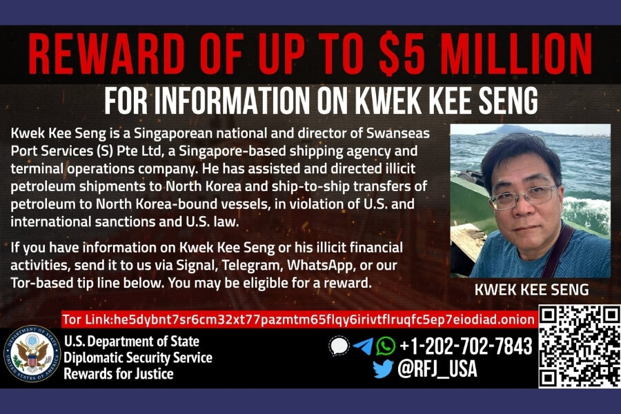 US government offers USD 5 million reward for Singaporean over DPRK ...